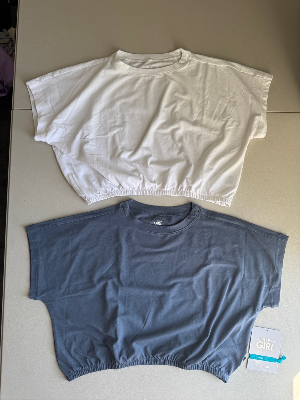 Athleta Girl Right Moves Dolman Tee. cropped athletic top bundle size 8/10 - Picture 2 of 10